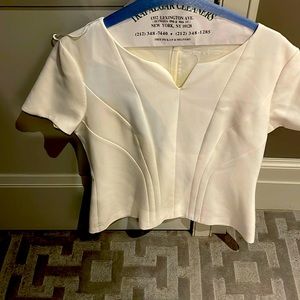 Short sleeve Hugo Boss pretty white top. Good condition